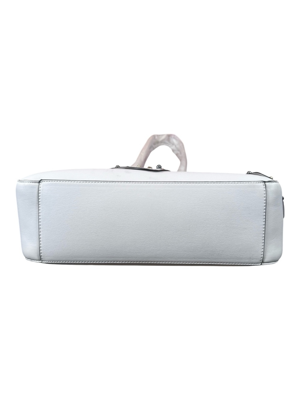 Karl Lagerfeld Paris Canelle White Studded Bow Tote NWT - Picture 6 of 17